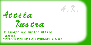 attila kustra business card